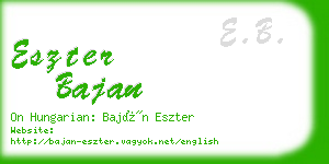 eszter bajan business card